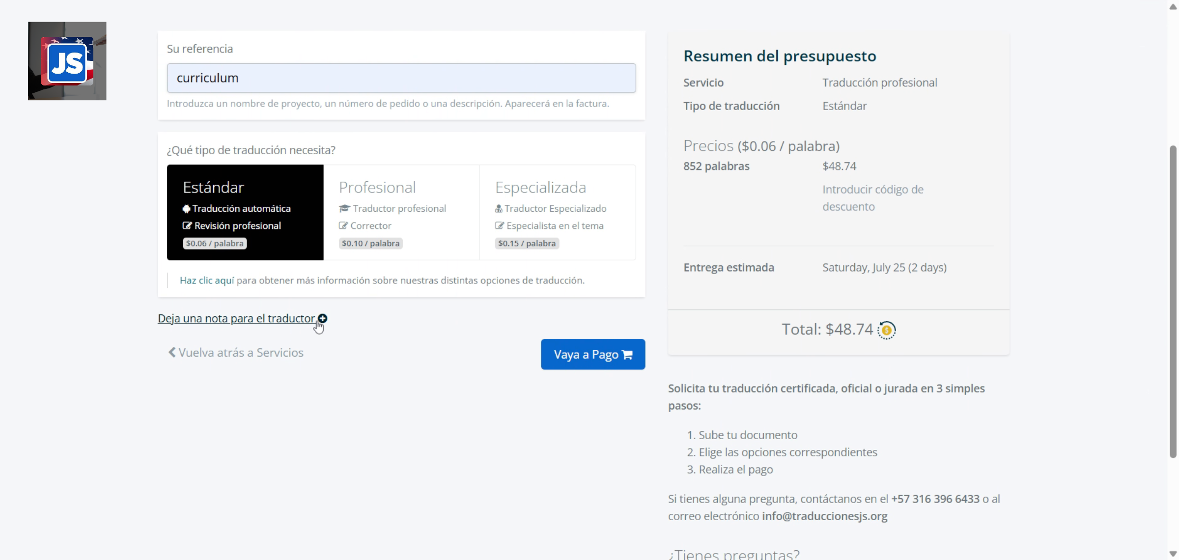 Agregar Nota Para Traductor